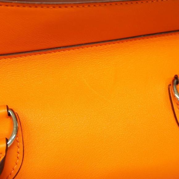 Hermes Handbag Tool Box 20 □N Engraved Swift Orange Ladies - Picture 10 of 13